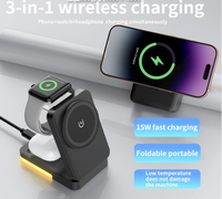 Chargeur sans fil multifonction PD 15W avec support de lampe magnétique