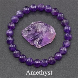 Wholesale 8mm Natural <b>Stone</b> Bead Stretch <b>Bracelet</b>, Healing Aura Crystal <b>Bracelet</b>, Trendy Fashion Women's <b>Gem</b> Jewelry for Daily - Product Image 4