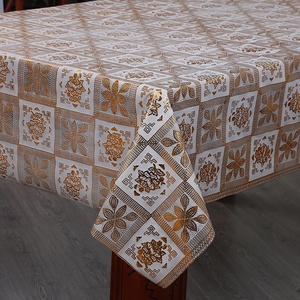 Khăn Trải Bàn Ren <span class=keywords><strong>Pvc</strong></span> In Hình 1.37*20M Màu Be Cuộn Khăn Trải Bàn Ren Chống Dầu 137Cm 54" - Product Image 5