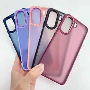 2024 Electroplate Matte Acrylic PC Shockproof Skin Feel Mobile Phone Cover Case For XIAOMI REDMI 13C