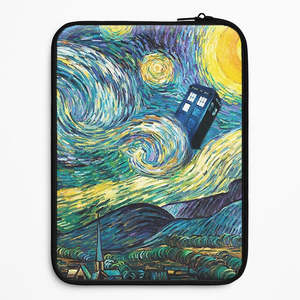 Custodia Protettiva per Laptop con Stampa Artistica Personalizzata, Design <span class=keywords><strong>Notte</strong></span> <span class=keywords><strong>Stellata</strong></span>, con Cerniera per MacBook e iPad - Product Image 1