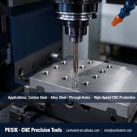 Taraud de machine à pointe spirale CNC en acier inoxydable GB DIN371 HSSE-PM en acier allié M35 M42 Cobalt, revêtement nano TiCN, alternative YG-1 OSG