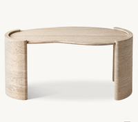 Mobilier d'intérieur design personnalisable Bureau en pierre naturelle marbre et tranvertine fabriqué à la main