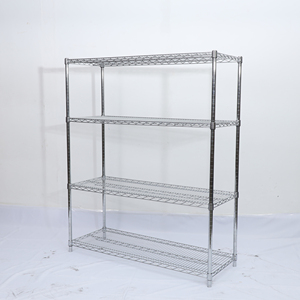 Maßgefertigtes Verchromtes Edelstahl 5-Schicht Schwerlast-Aufbewahrungsregal mit Rädern und Korrosionsschutz - Product Image 5