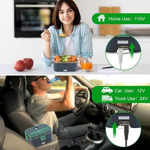 Boîte à lunch électrique 1,8 L, chauffe-plat portable, boîte à lunch électrique chauffante pour voiture et maison 220v - Product Image 3