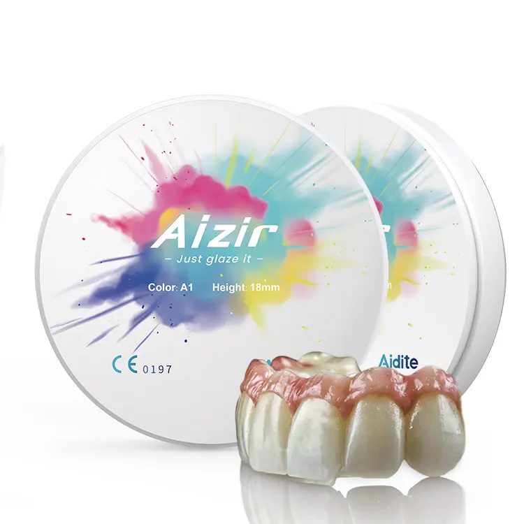 Aidite Aizir Melhor Preço Cad Cam Odontologia Blocos Multicamadas Pó Dental Denta Zircônia 20 Cor Zircônia Eletricidade Cerâmica