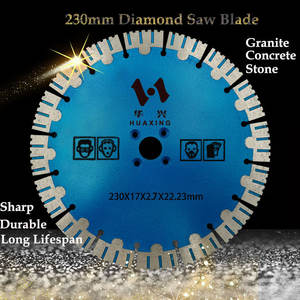 Disque de coupe diamanté pour meuleuse d'angle 9 pouces (230 mm) – Lame diamantée 9 po pour béton, granit, pierre, brique, maçonnerie - Product Image 6