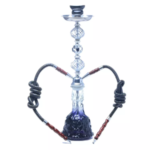 Nuevo Diseño 2026: Set de Narguile Árabe Grande de Cristal para Fumar Shisha - Product Image 1