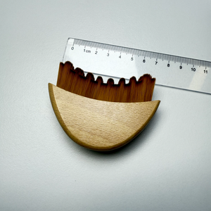 Cepillo Facial para Drenaje Linfático con Mango de Madera de Bambú, Cepillo de Contorno Linfático para Masaje Facial - Product Image 3