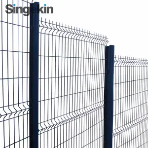 Anping PVC Revestido Galvanizado Construção Aço Ferro Soldado Bending Wire Mesh Painel Garden Fence