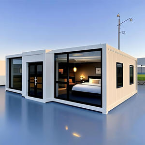 Maison conteneur extensible 20 pieds 40 pieds, panneau sandwich, design moderne, salle de bain complète, maisons préfabriquées pour hôtels, bureaux, extérieur - Product Image 1