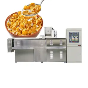 Kelloggs Corn Flakes Herstellung von Extruder maschinen Frucht schleifen Puff Snack Food Produktions linie Frühstücks zere alien Extruder Zucker