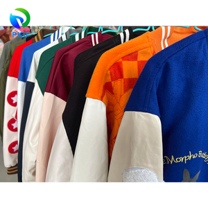Blouson de baseball mixte pour adulte, printemps-automne, vente en gros de vêtements d'occasion, grandes tailles, polyester/coton PKU - Product Image 2