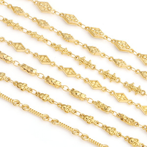 Chaîne en acier inoxydable avec motifs de coquillages, étoiles et lunes 3D, bijoux DIY, décoration de vêtements H1686 - Product Image 5
