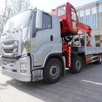 Grue montée sur camion Xinfeigong, 20 tonnes, flèche télescopique, hauteur de levage 25,6 m, avec moteur Isuzu pour projets de construction