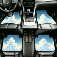 Tapis de sol de voiture imprimés paysages, imperméables et antidérapants, 4 pièces, universels, sur mesure, vente en gros