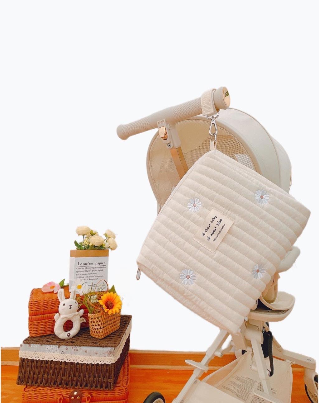 Sac maman chrysanthème-25cm17cm10cm