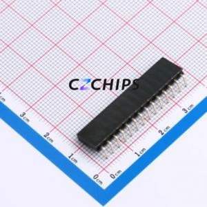 HC-PM254-8.5H-1x14PW Pin Socket Bent Lead Through Hole,P=2.54mm Connector 1x14P 2.54mm Square Hole Right Angle Insert - Product Image 2