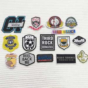 Tùy chỉnh Thêu Vải thêu <span class=keywords><strong>logo</strong></span> may trên các bản vá lỗi cho quần áo mũ túi tùy chỉnh thêu Nhiệt Báo Chí sắt trên vải vá - Product Image 4