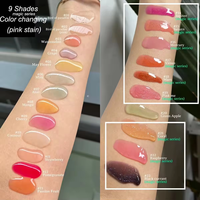Nouvelles teintes Gigi Pink Lip Glossy Coconut Oil Vitamin E Private Label Lip Plumper Oil