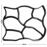 Haute qualité extérieur route pavage en plastique sol brique carrelage ciment béton moule en plastique pavé timbre béton bloc moules