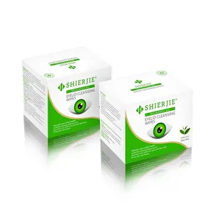 OEM 30pcs Per Box Individual Pack Tea Tree No Rinse Lashes Hygienic Eyelid Cleansing Wet Wipes