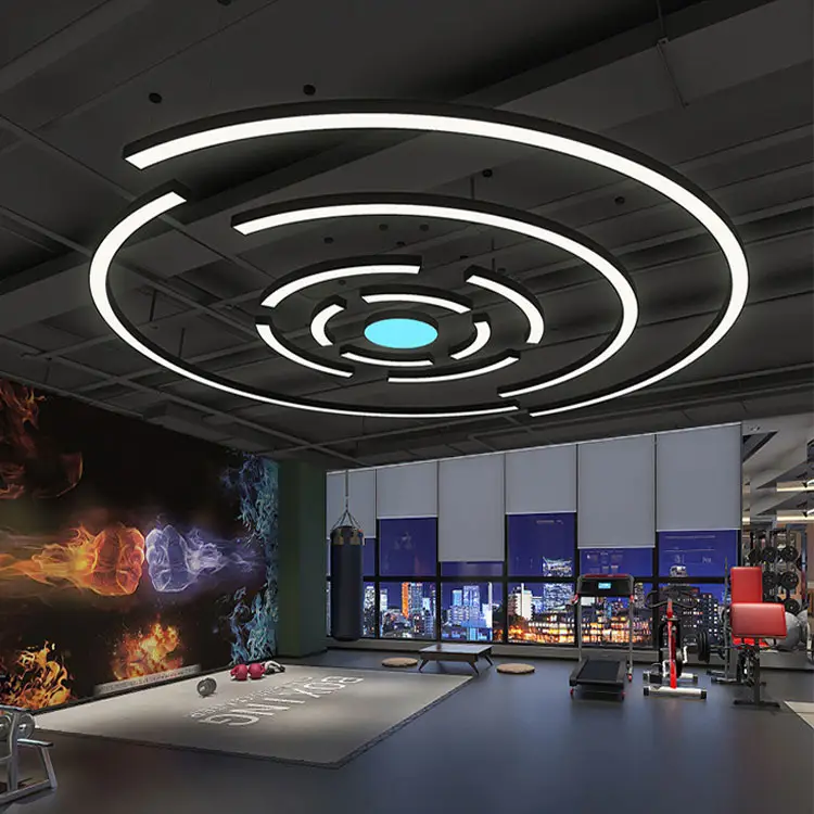Commercial Design Office Shop Dimmen 4ft 30w 40w LED hängen auf und ab Bogen Pendel leuchten