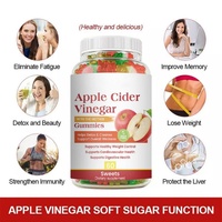 Bonbons Gélifiés au Vinaigre de Cidre de Pomme pour Adultes – Aide à Affiner la Silhouette, Favorise la Santé Digestive, Vitamines, Bonbons Gélifiés Minceur