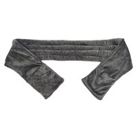 Compresse chauffante longue gris foncé, chauffable au micro-ondes, pour soulagement de la douleur au cou – Meilleure vente