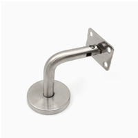 Support de main courante en acier inoxydable 304/201 avec support de support de tuyau de raccord de main courante en verre pour escaliers
