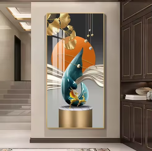 Dekorasi Ruang Tamu Modern Lukisan Akrilik Cetak UV Still Life Gambar Asli Mural Dinding - Product Image 3