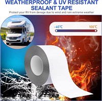 Ruban d'étanchéité en butyl auto-adhésif imperméable TY pour toitures et fissures murales, en feuille d'aluminium