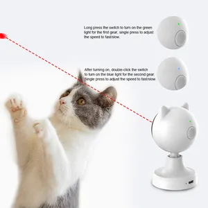 Giocattolo automatico del Laser del gatto cattura il giocattolo interattivo del gatto del giocattolo del Laser del gatto divertente animale domestico puntatore Laser per interni