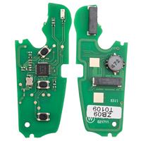 KEYDIY KD ZB09 - Placa PCB para Llave Inteligente de 3 Botones para Audi, Solo PCB, Sin Transpondedor, Proximidad/Sin Llave, 5 Unidades/Lote