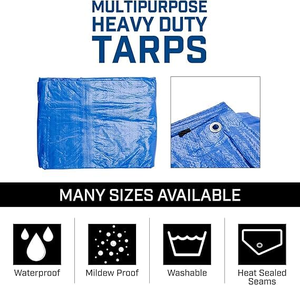 Custom Pe Coated Tarpaulin Canvas Fabric Cover <b>Tarps</b> Tarpaulin Roof Cover - Product Image 2