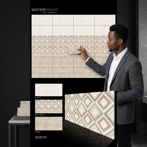 12x24 Marble Ceramic Designer Tile <b>Matte</b> Finish Porcelain 30x60cm 300x600mm for Interior <b>Floor</b> and Wall Decoration Tile For Wall - Product Image 1