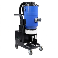 Nouvel extracteur de poussière industriel américain 1,2 kW 120 V 220 V en acier inoxydable pour le ponçage des sols en béton, aspirateur avec filtre HEPA