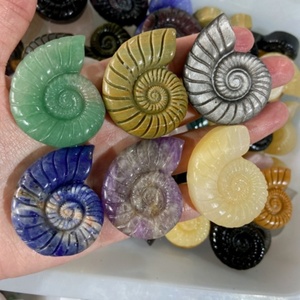 Cristalli Naturali Misti all'Ingrosso, Ammonite Intagliata a Mano, Cristalli Curativi in Quarzo, Artigianato per Arredamento Casa, Guarigione e Regalo - Product Image 2