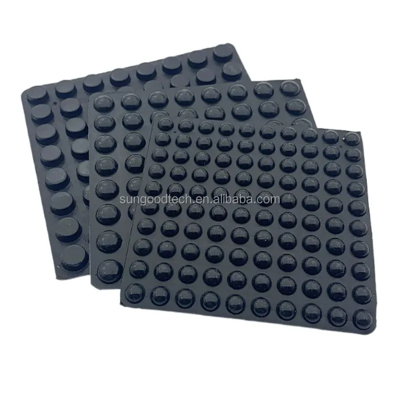 adhesive feet 12*4mm Black Rubber Foot Pads For Furniture, cabinets, doors and windows, anti slip mats