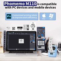 Phomemo M110 Label Makers Label Impresora de código de barras Label Maker Impresora térmica portátil