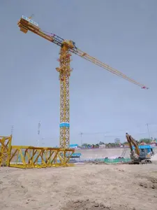 Chinese Merk Gebruikte Toren Crane10ton Topless Torenkraan 7020-10 70M Gieklengte