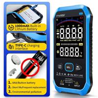 Multimeter Digital Pintar Fnirsi S1 10000 Counts dengan Layar Berwarna, Pengukur Tegangan AC DC/Resistansi/Kapasitansi/Dioda/NCV/Tester DMT-99