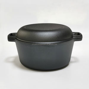 Casserole <span class=keywords><strong>en</strong></span> <span class=keywords><strong>fonte</strong></span> 4.6L avec poêle 2 <span class=keywords><strong>en</strong></span> 1 Combo Cooker Multi-Cooker Gusseisen Topf - Product Image 4