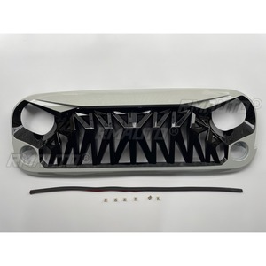 For Jeep Wrangler JK 2007-2017 Body Kit <b>Car</b> Bumper Grill Racing Grills <b>Decorative</b> Front Bumper Grill Exterior Part - Product Image 4
