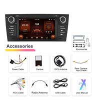 Podofo 7 pouces autoradio 2 + 64G sans fil Carplay/Android Auto GPS/WiFi/BT/FM/RDS pour BMW série 3 E90 2005-2012 livraison directe