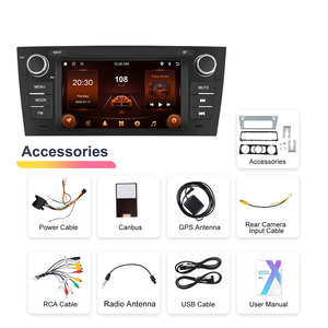 Podofo 7 Inch Xe Stereo <span class=keywords><strong>2</strong></span> + 64G Không Dây Carplay/<span class=keywords><strong>Android</strong></span> Tự Động GPS/Wifi/Bt/FM/Rds Cho BMW 3 Series E90 2005 2012 Dropshipping - Product Image 6