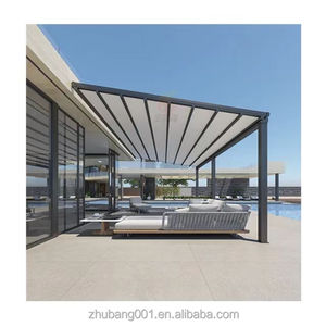 Parasol de cadre en alliage d'aluminium enduit de poudre de <span class=keywords><strong>6m</strong></span> rétractable électrique à faire soi-même Projection de 5m pour jardin de patio extérieur - Product Image 3