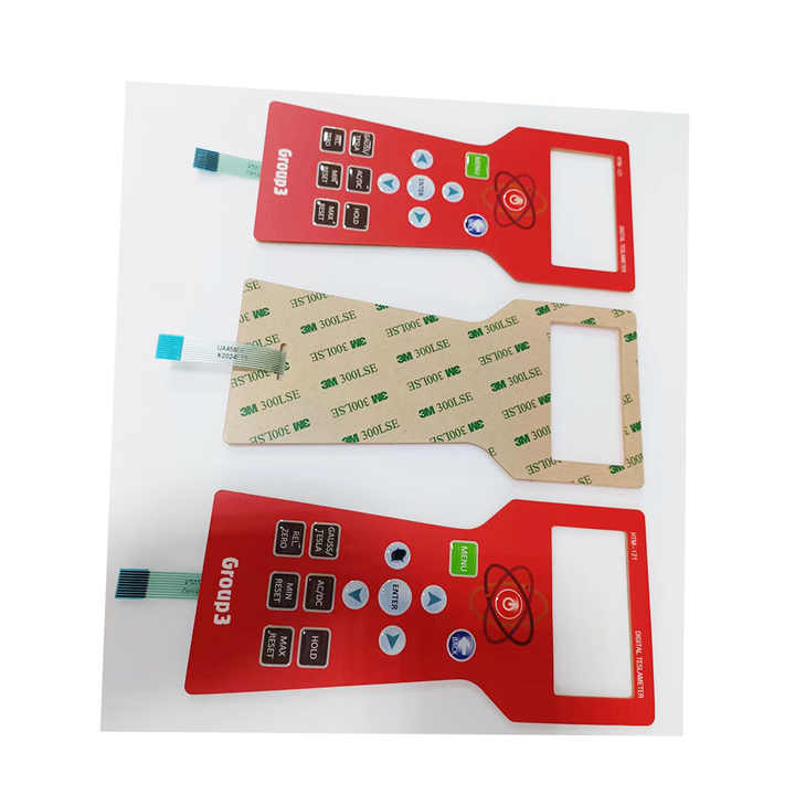 Polycarbonate Front Panel Graphic Overlay Prototype With Self Adhesive ...