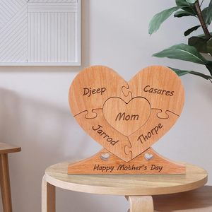 Mamma <span class=keywords><strong>suocera</strong></span> nuova mamma festa della mamma regali di <span class=keywords><strong>compleanno</strong></span> mamma regali di legno a forma di cuore regali caldi ciondolo cuore - Product Image 2