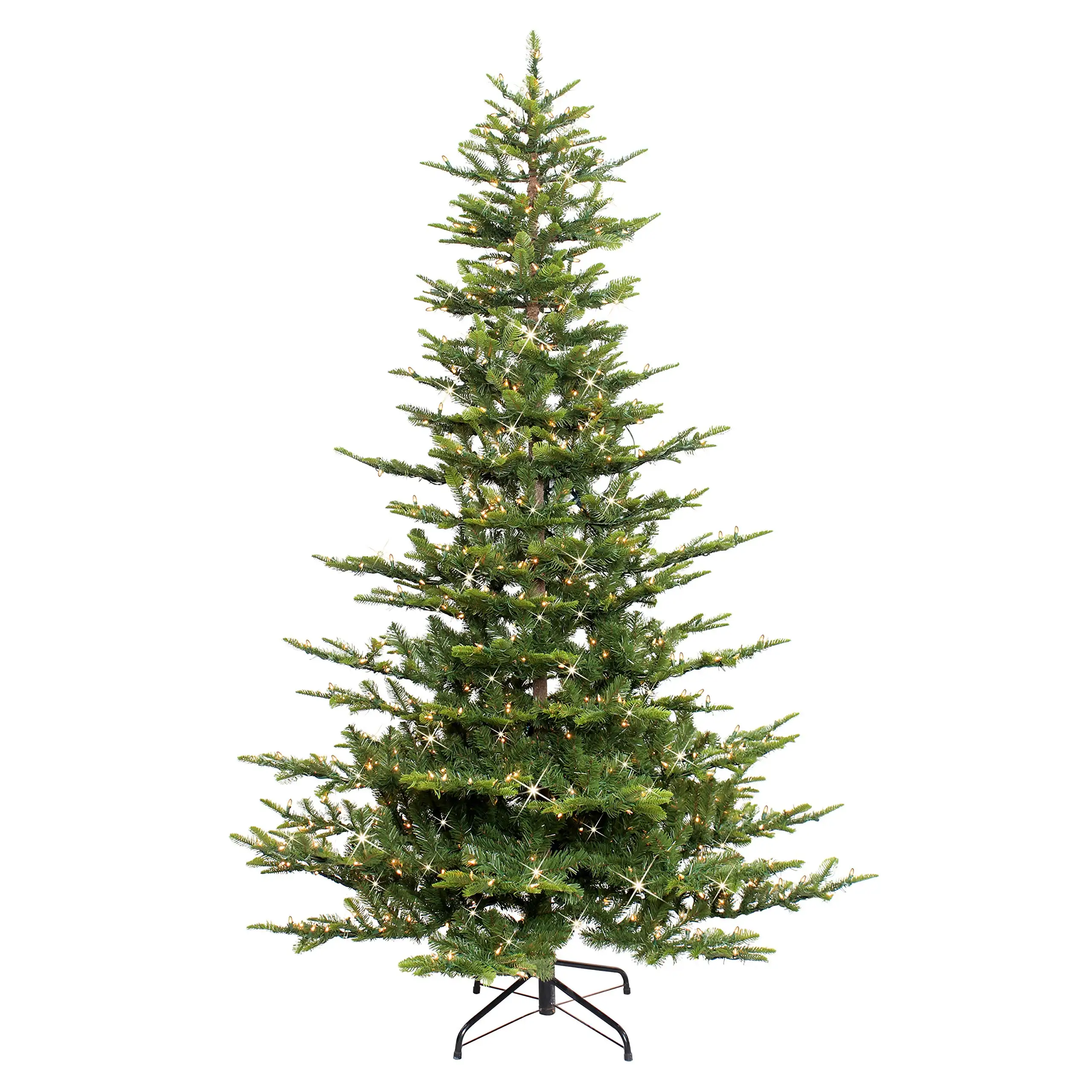 6ft 7ft 8ft Green Gold White Blue Pvc Pe Pet Metal Frame Artificial Christmas Trees With Decoration
